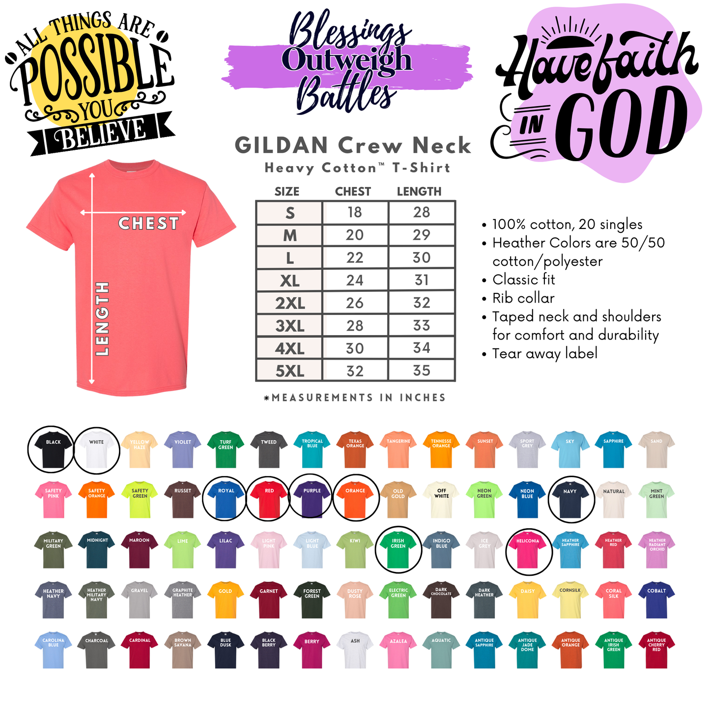 T-Shirt Size Guide