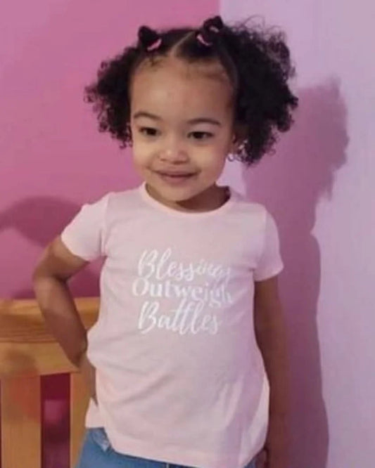 Blessings Outweigh Battles Kids' T-shirt