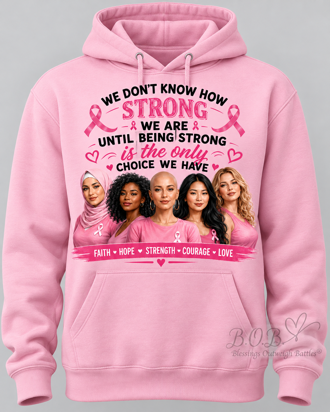 United in Pink | Breast Cancer Awareness Survivor Sisterhood Hoodie